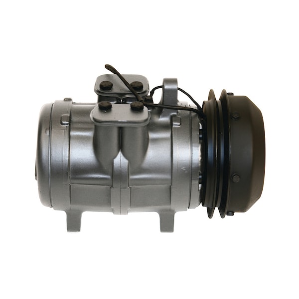 Compressor, New, Denso Style w/ Clutch (Ear mtd., 5.75" pulley, 6E171) 7.3" x7.3" x10.9"